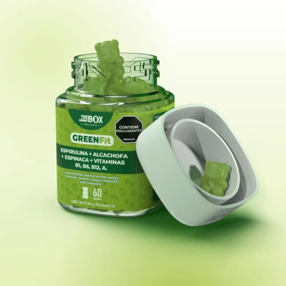 Espirulina, alcachofa, espinaca y vitaminas en gomitas 💚