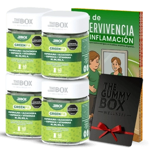 3xJugo Verde En Gomitas + 1 Unidad Extra GRATIS + Guía De Supervivencia A La Inflamación GRATIS OG