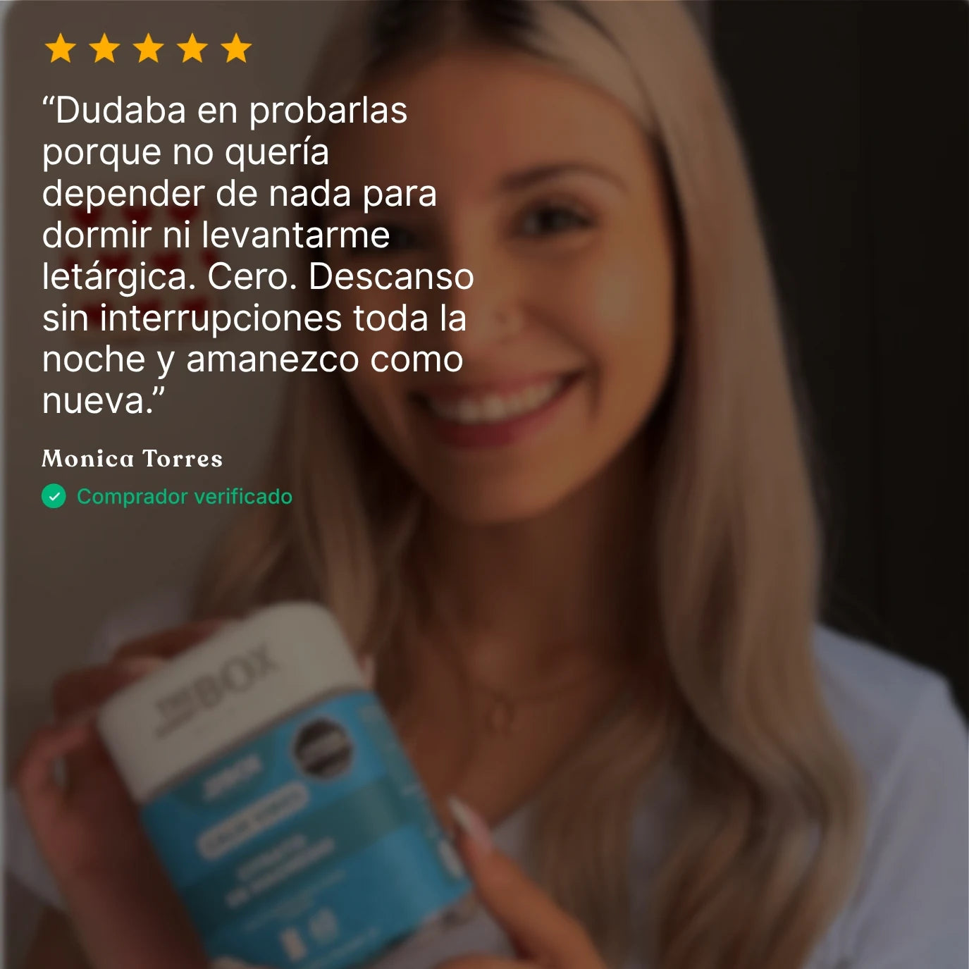 Reseña de cliente sobre Calm Vibes Bisglicinato de Magnesio en Gomitas