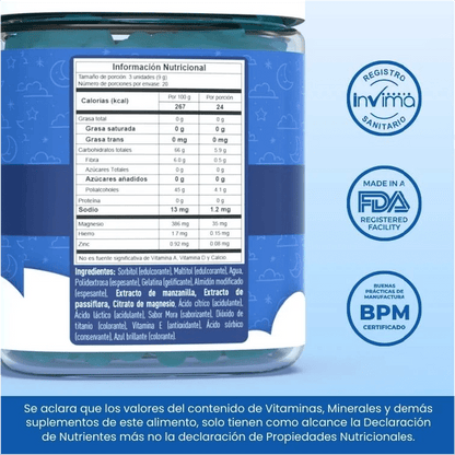Citrato de magnesio para niños, en gomitas 😴 - SUB
