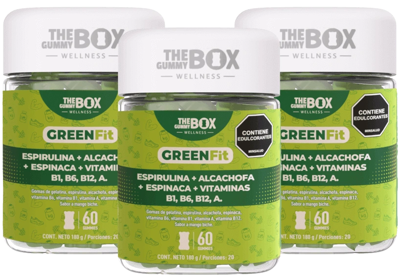 Té verde, Espirulina, alcachofa, vitaminas en gomitas 💚