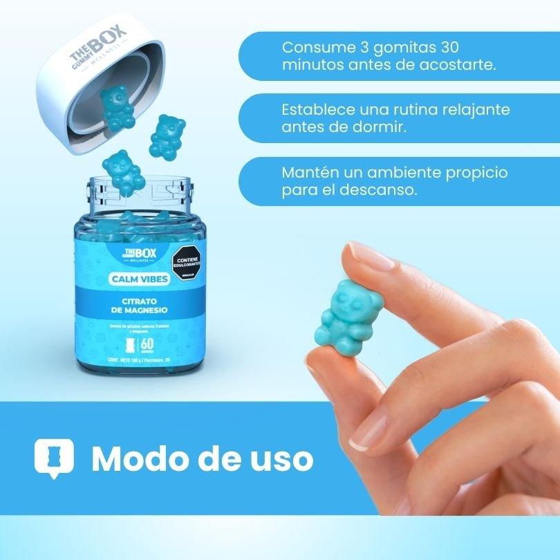 Magnesio, manzanilla y pasiflora en gomitas 😴