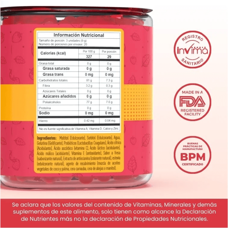 Probioticos en gomitas 🍓