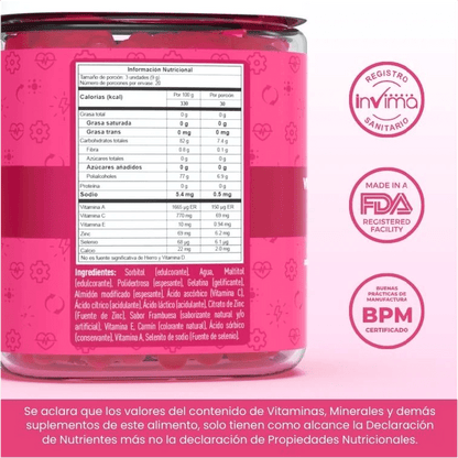 Vitamina A,C,E, zinc y selenio en gomitas💪🏻